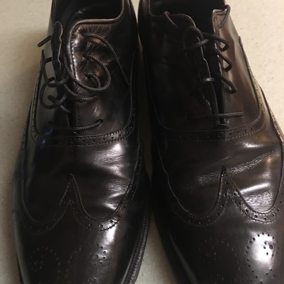 Mario Bruno Cap Toe Black Oxfords Size 10 1/2 main image 5